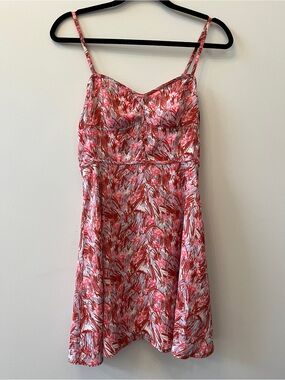 Aritzia Pink & Red Mini Dress